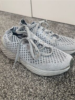 Nobull Knit Runner Shoes Women Size 7 Gray Mesh Athletic Training Sneakers